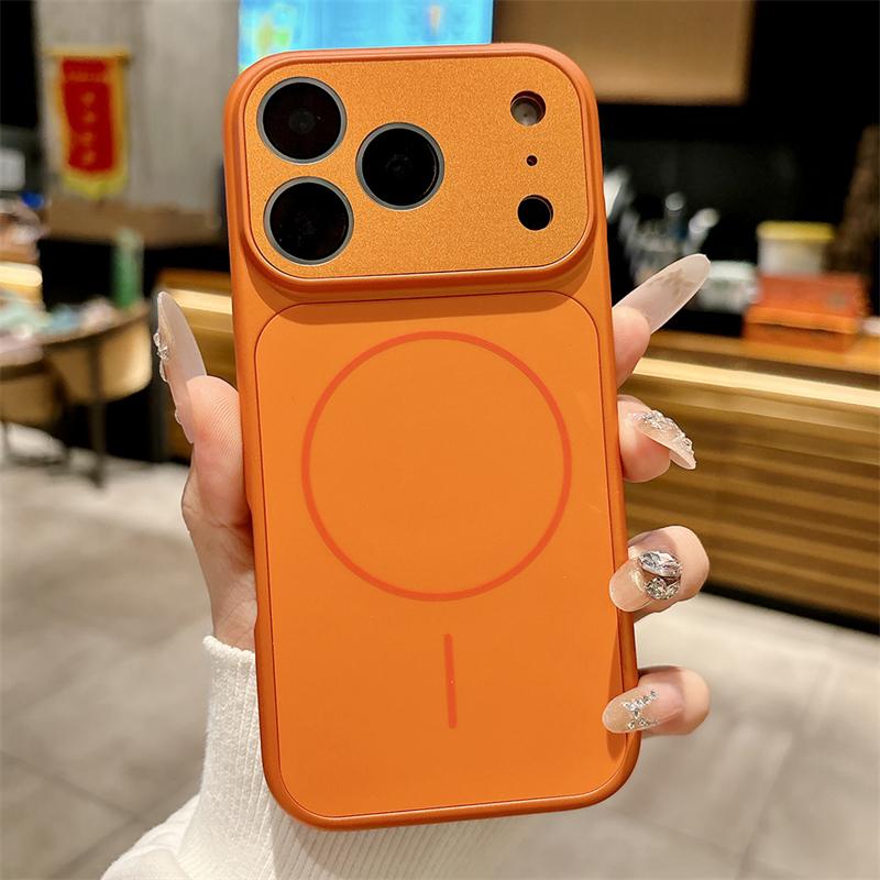 Shockproof Magnetic Armor For Magsafe Phone Cases For iPhone 17 16 15 14 13 Pro Max Air Case Wireless Charging Bumper Cover