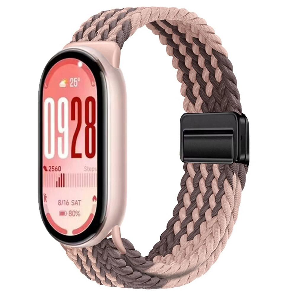 Nylon Loop Band for Xiaomi Mi Band 10 Strap Braided Bracelet Breathable Wristband for XiaoMi Band 8 9 10 NFC Magnetic clasp Belt