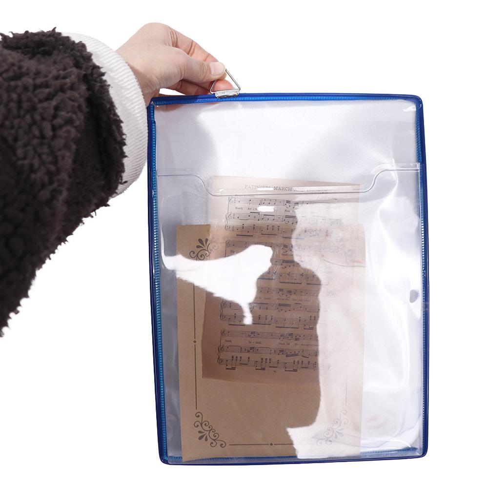 Waterproof A4 Receipt Organizer Plastic File Storage Case Portable File Folder  Student
