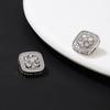 1pair Mini Square Metal Buttons DIY & Crafts Clothing Glitter Rhinestones Buttons for Needlework Sewing Accessories