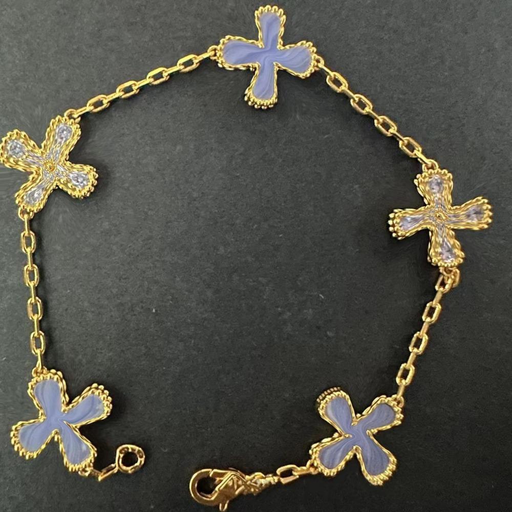 High Version Four-leaf Clover Bracelet Female Mother-of-pearl Agate Five-flower Ladies Bracelet