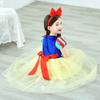 Snow White Princess Kids 100cm [MANAMANA] Children's Dress, Dress, Cape, Tiara, Stick, 5-Piece Set, Costume, Yellow, Blue, Red, Girls, 100cm,
