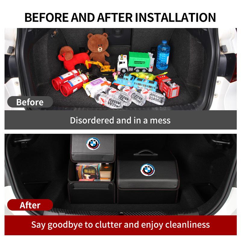 OOYR4 Car Trunk Storage Box Multiuse Portable Storage Organizer Tool For BMW E36 E39 E87 E60 E46 E53 E90 F10 F20 F25 F30 X3 X5