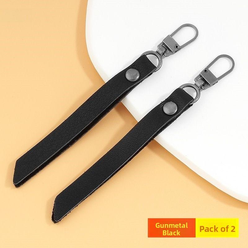 Detachable Leather Zipper Pulls Head for Bags Clothes Outerwear Replacement Accories Home Sewing DIY Materials Tools