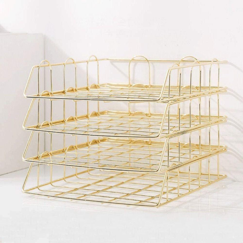 Organizer Rack Stackable File Folder Pen Holder Magazine File Rack  Desktop Storage