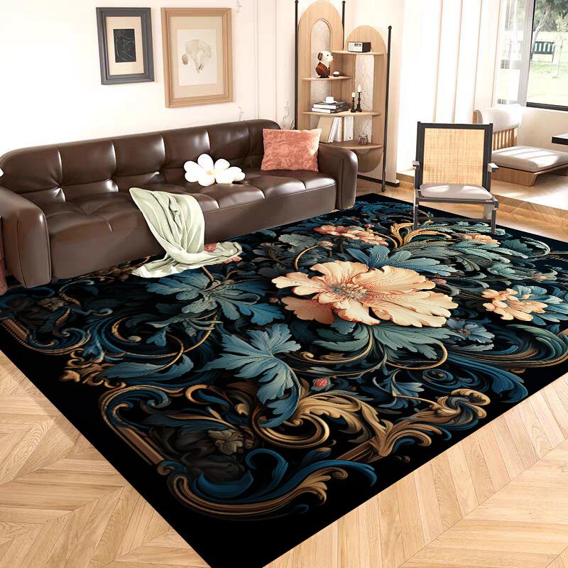 Modern Light Luxury Living Room Rugs Bedroom Nordic Style Decoration Carpet Washable Cloakroom Lounge Mat Non-slip 160x200cm