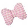 Checkered Bowknot Design Lumbar Support Pillow Car Neck Headrest Automotive Comfort Accessories for Long Drives