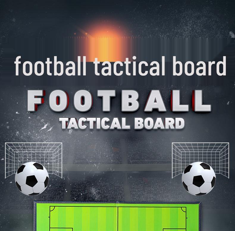 Zweifach faltbares magnetisches Fußball-Taktikboard mit Farbschemata - Tragbar und faltbar für Coaching
