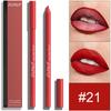 DUNUF 24-Color Waterproof Long-lasting Foam Lip Liner Set