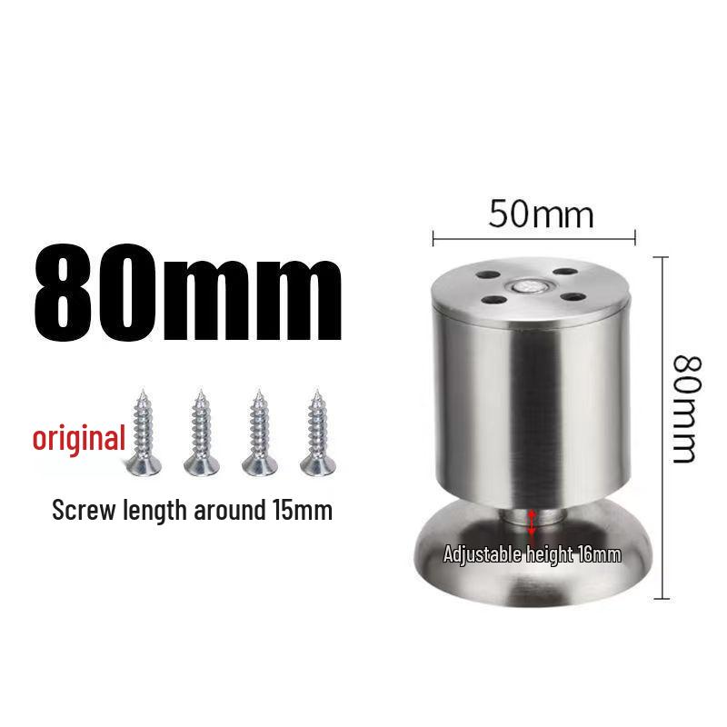 Adjustable Stainless Steel Furniture Legs for Tables, Cabinets, and Sofas