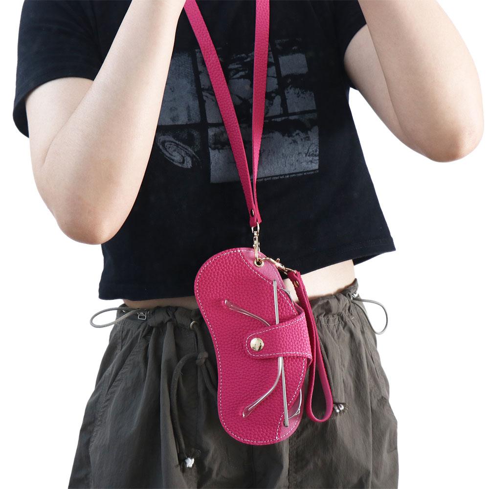 Storege Case Female PU Leather Glasses Case Eyewear Pouch Sunglasses Pouch Eyewear Protector