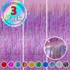 3/2/1Pack Party Backdrop Curtains Glitter Gold Tinsel Fringe Foil Curtain Birthday Wedding Decoration Adult Anniversary Decors