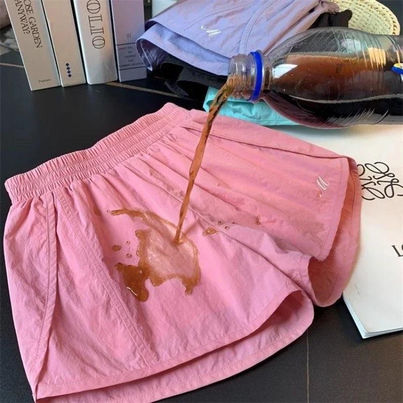 Children's Summer Loose Shorts Pocket High Waist Sports Thin Baggy Short Pants Comfortable Casual Girls