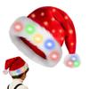 Children/adults LED Christmas Hat Velvet Santa Claus Hat Christmas Cosplay Headdress Dress Up Holiday Hat For New Year