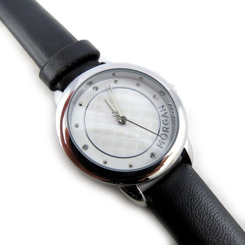 Morgan [N2372] - 'Morgan' Designer Watch White Black