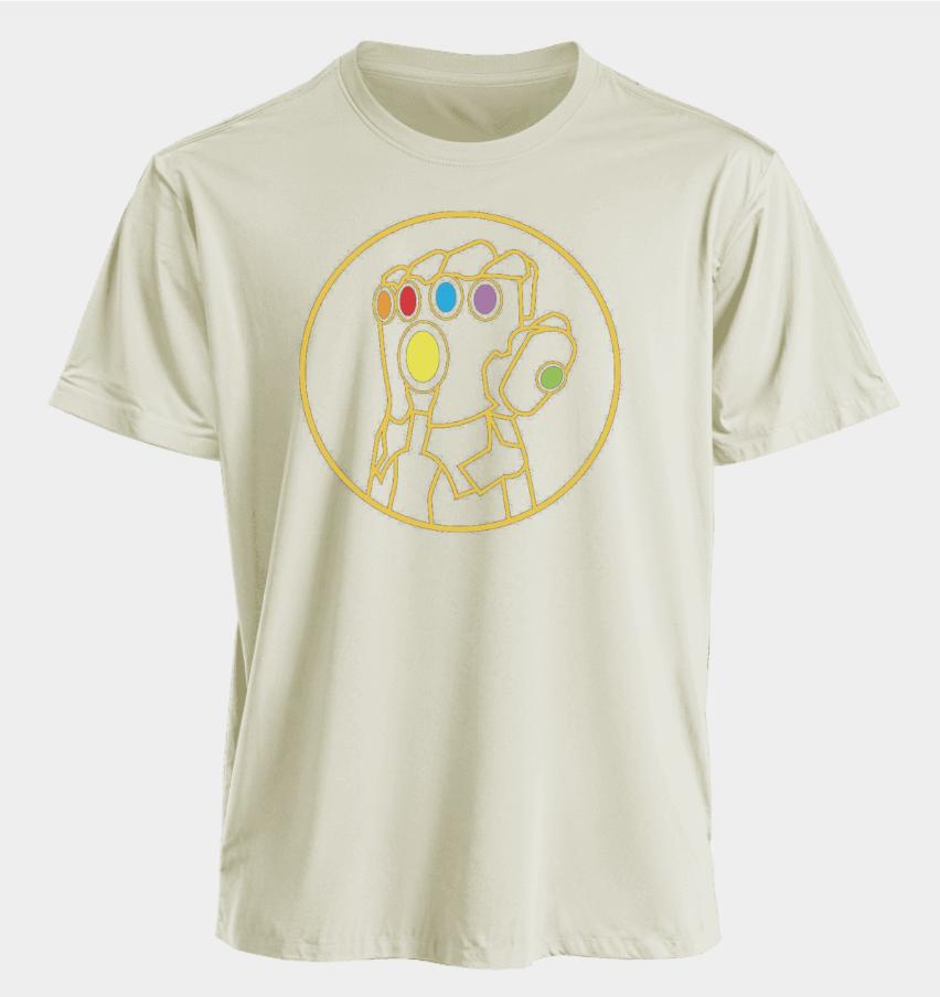 Men's and Women's T-shirts Infinity Gauntlet Summer American Spring and Autumn Niche Casual Oversized Short-sleeved