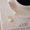 MICCI Non Tarnish Jewelry Waterproof 18K Gold Plated Stainless Steel Fashion Pearl Drop Earrings