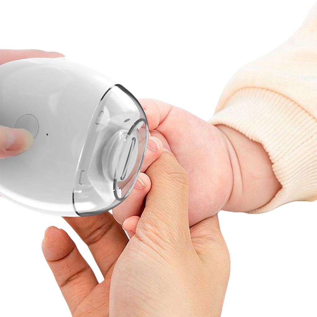 Automatic Safety Fingernail Grinder Electric Nail Clipper with Light Rechargeable Nail Trimmer Smart Nail Cutter for Kids Adults