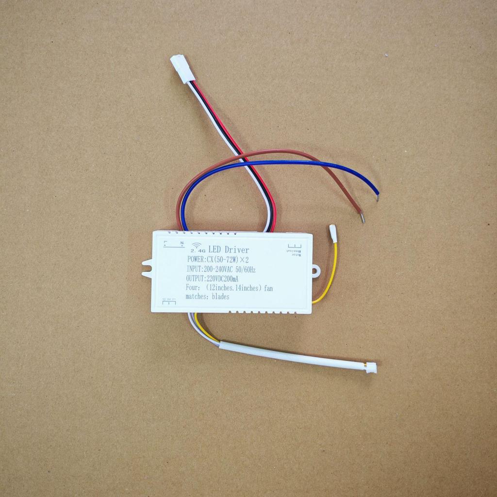 Remote-Controlled 6-Speed DC Variable Frequency Fan Light with Adjustable Head and 110V Lighting Fixture Accessories