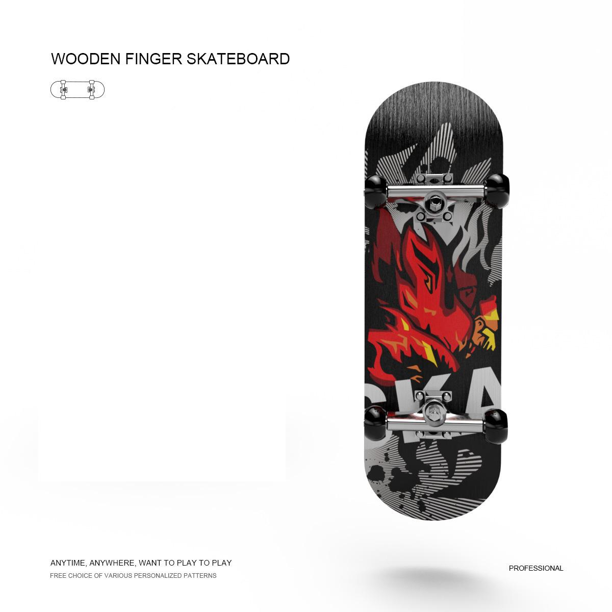 

Fingerboard Toys П ятишаровий клен Професійний міні скейтборд Fingerboards Освітня вечірка Подарунок для дітей хлопчиків дівчинка