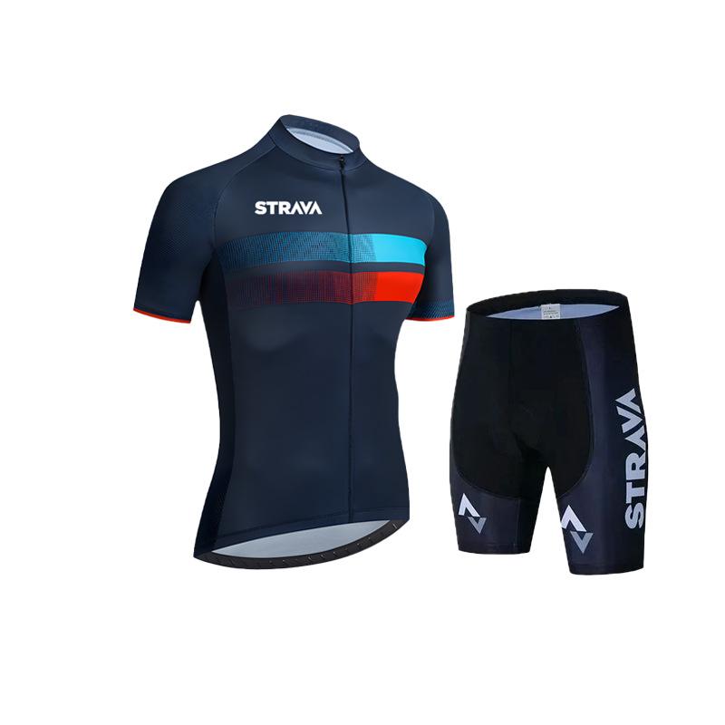 Short-sleeved Men's Tight-fitting Quick-drying Breathable Mountain Road Bike Cycling Suit 2026 Summer Breathable Cycling Suit Set