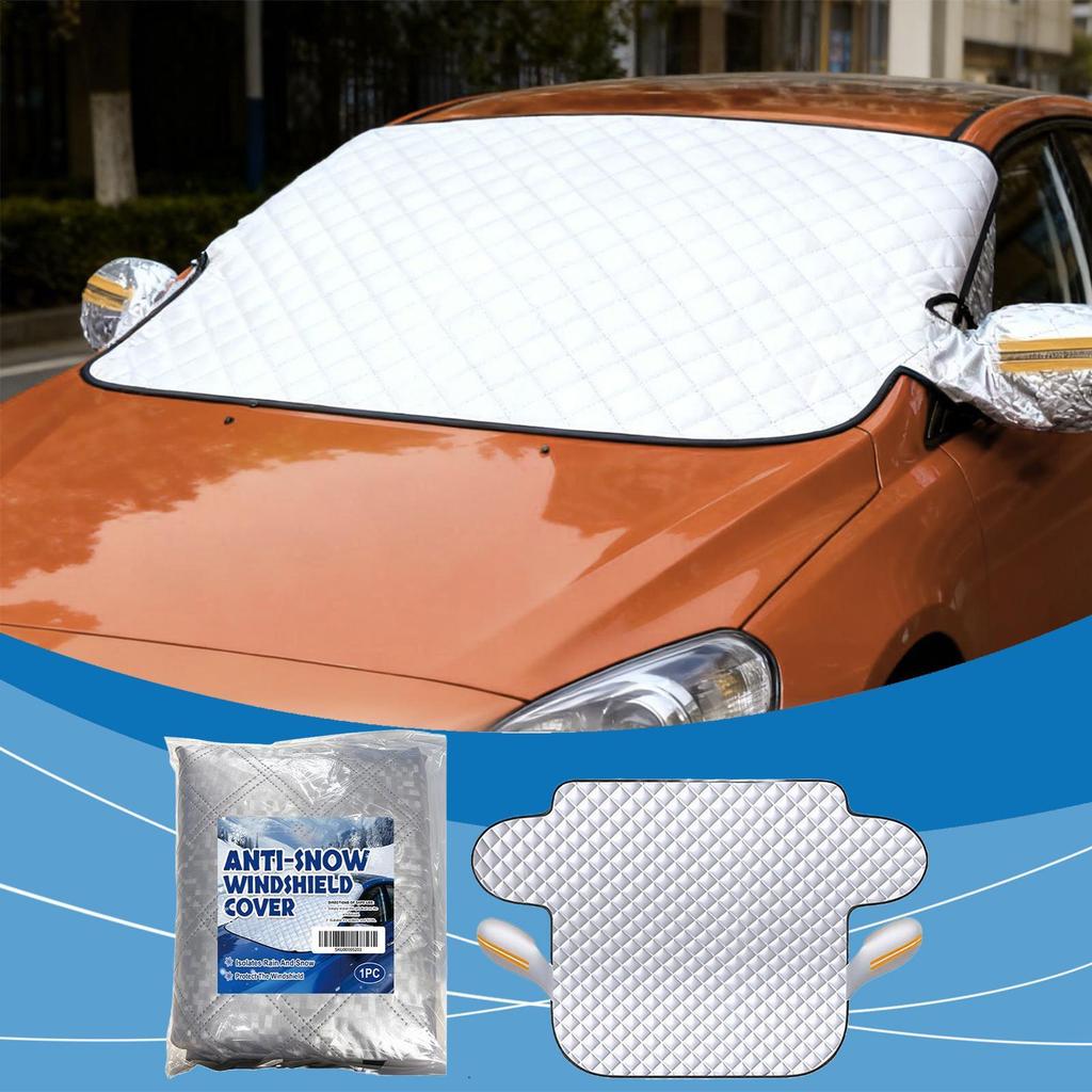 Windshield Cover Waterproof Foldable Windproof Blanket Car Snow Cover For Winter Frost Rain Sun Exterior Protection Outdoor Cold