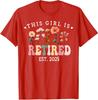 This Person Is Retired Est 2025 Retirement Floral Unisex T-Shirt