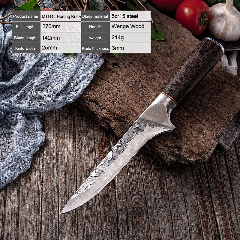 Forged Butcher Knife Stainless Steel Meat Kitchen Knife Cleaver Boning Knife Slicing Kitchen with Sheath