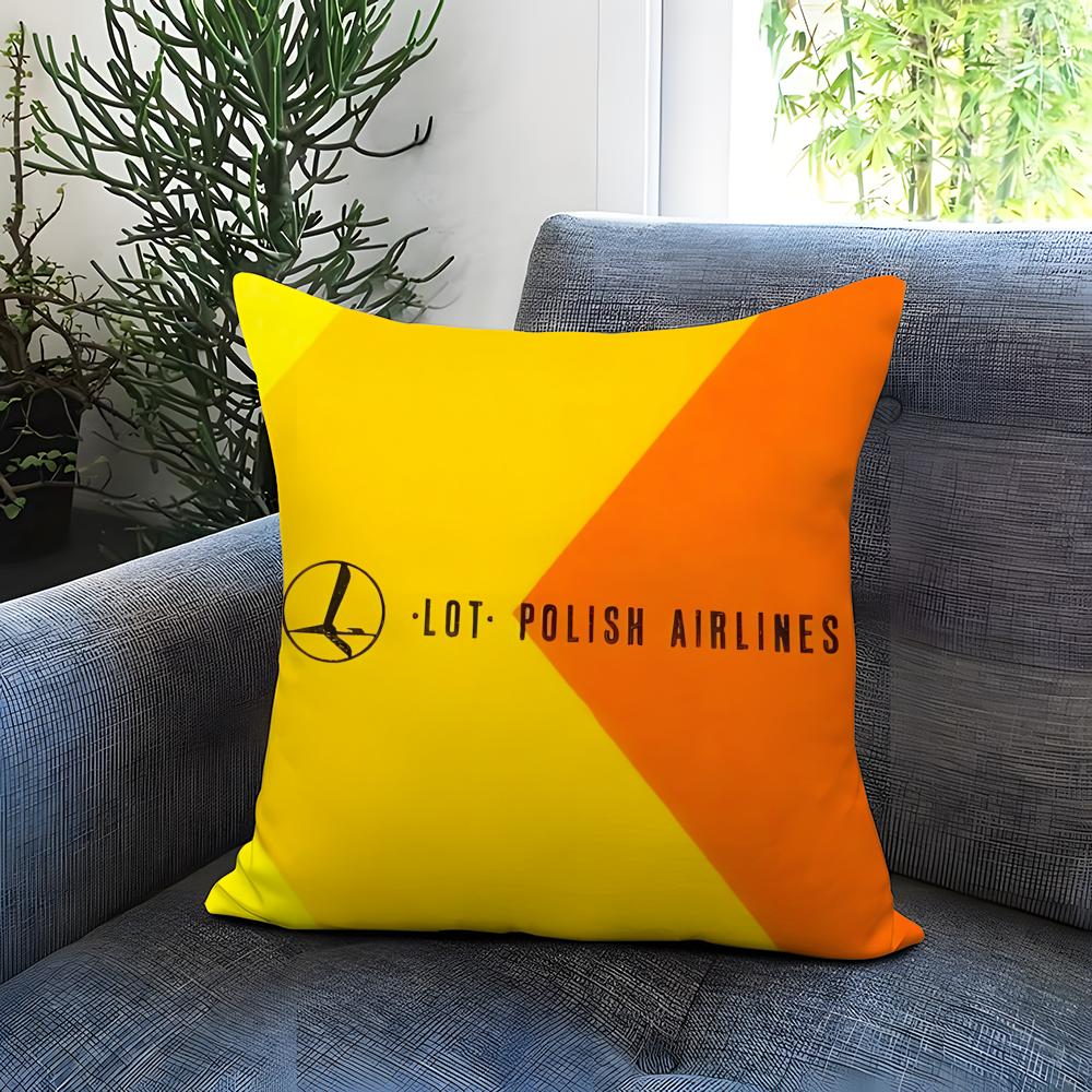 Stylish Lllufthansaiou Cushion Cover Comfortable Reversible Pillow Cover Ideal for Car Sofa Bedroom Beyond
