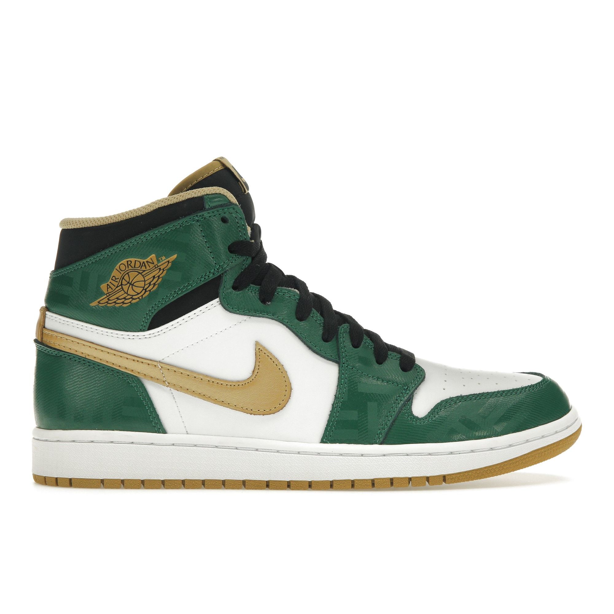 

Мужские кроссовки Air Jordan 1 Retro High OG Celtics Зеленый клевер металлик-золото-белый-черный 555088-315