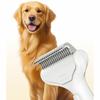 Curved Design Cat Anti-tangle Comb Stainless Steel Blade Deshedding Pet Fur Remover Easy To Use Dog Hair Removal Brush