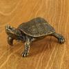 Solid Copper Turtle Figurine Small Desktop Ornaments Longevity Animal Sculpture Home Office Desk Decoration Accessories Gifts