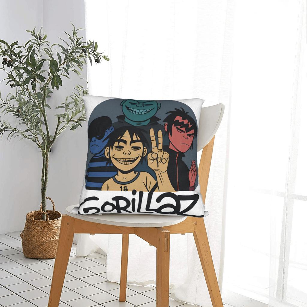 Gorillazs Pillow Cover  Custom Cushion Cover Vintage Pillow Case For Office Car Home Decor