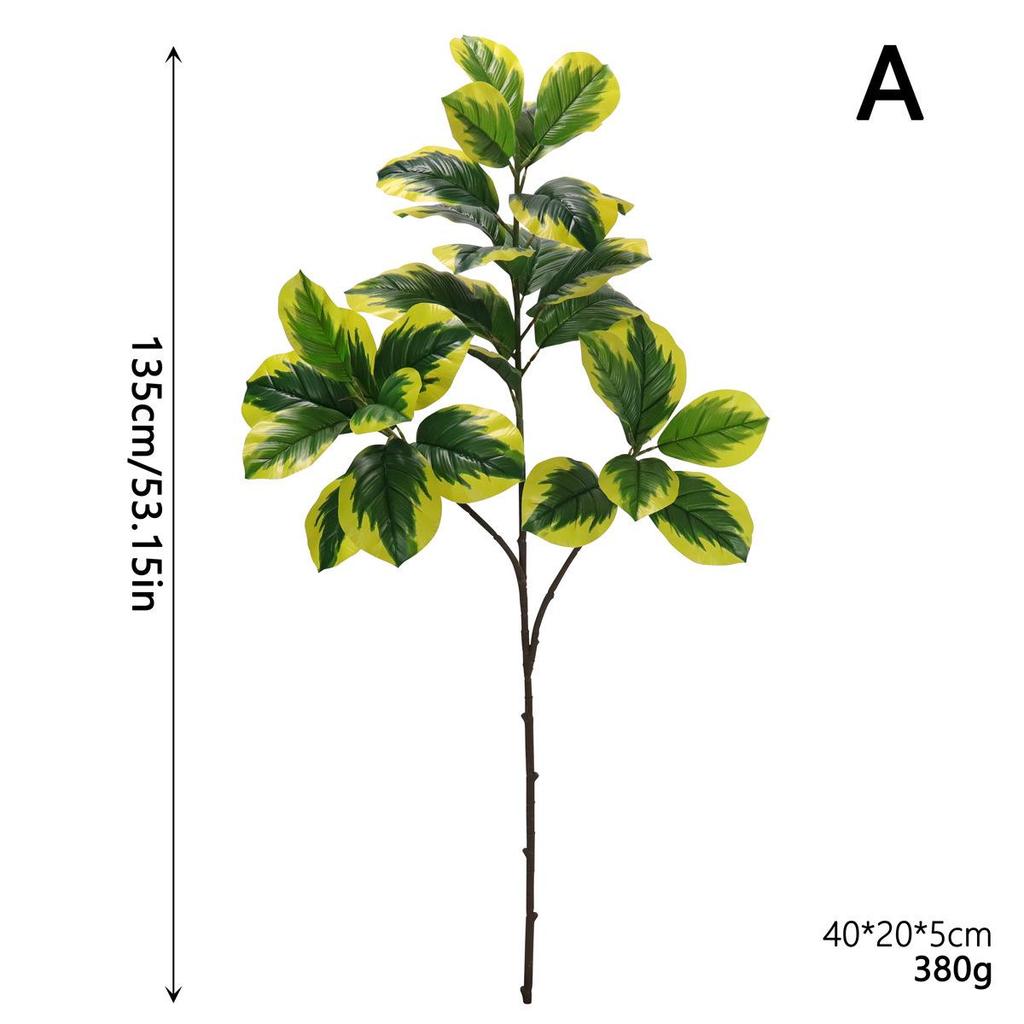 Goldene Ficus-Gel-beschichtete Kunstbaumäste für Blumenarrangements und Landschaftsdekoration
