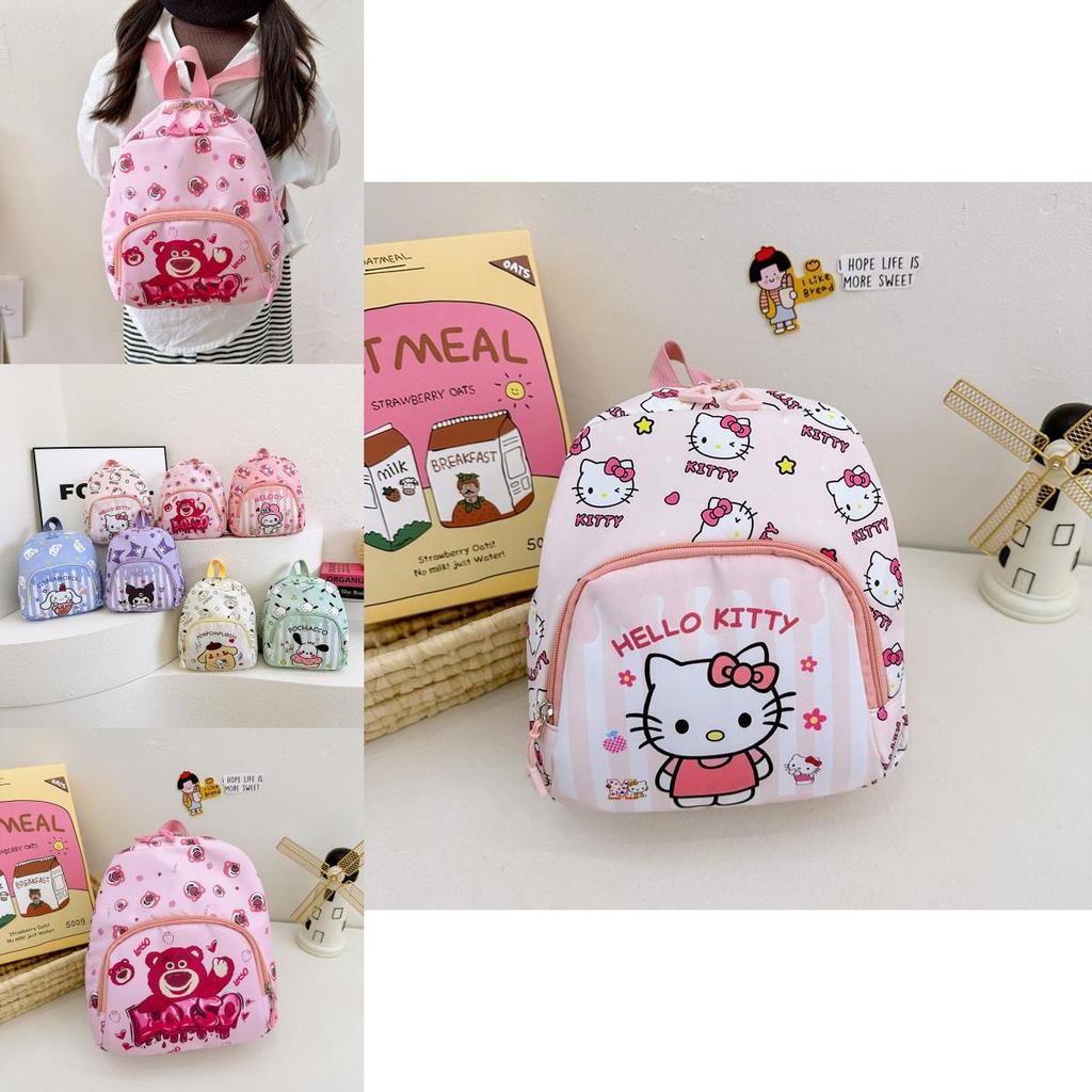Adorable Cartoon Nylon Kids Backpack For Preschoolers Breathable And Durable