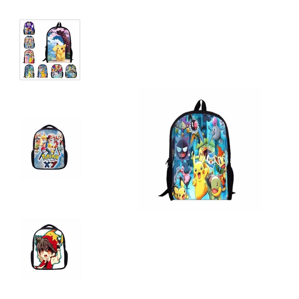 Pokemon Backpack Galaxy Travel Laptop School Shoulder Bag Rucksack New 2017