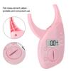 Pink Body Fat Monitors Portable Digital Skinfold Measurement Tester Measuring Caliper