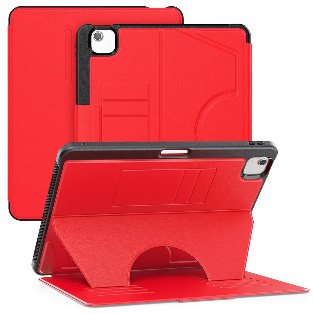 For iPad Air 13 (2025)/(2024) Case with Card Slots PC+TPU+PU U-Shape Stand Tablet Cover