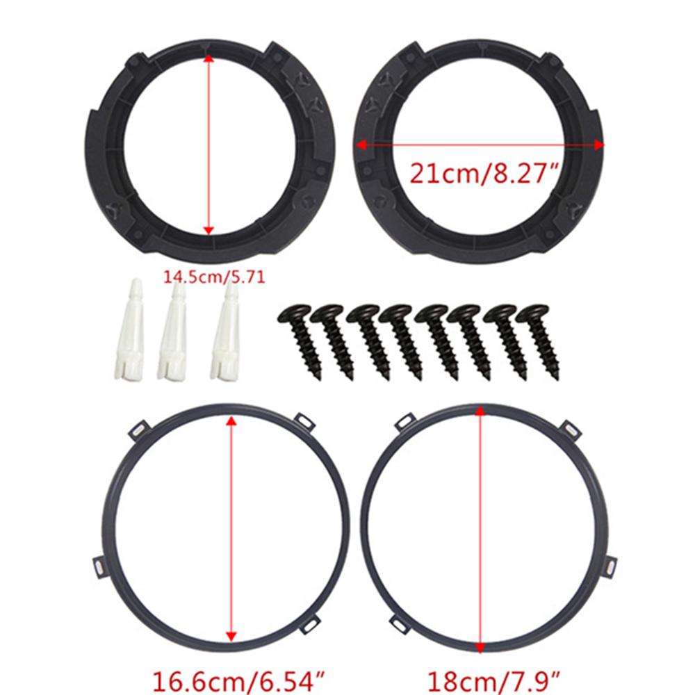 7" Headlight Mount Bracket Ring Replacement Set For Jeep Wrangler JK 2007-2018