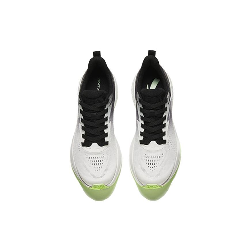 Anta Comfortable Lightweight Shock Absorbing Durable Low Top Running Shoes Men Sneakers White Black 112425534-3