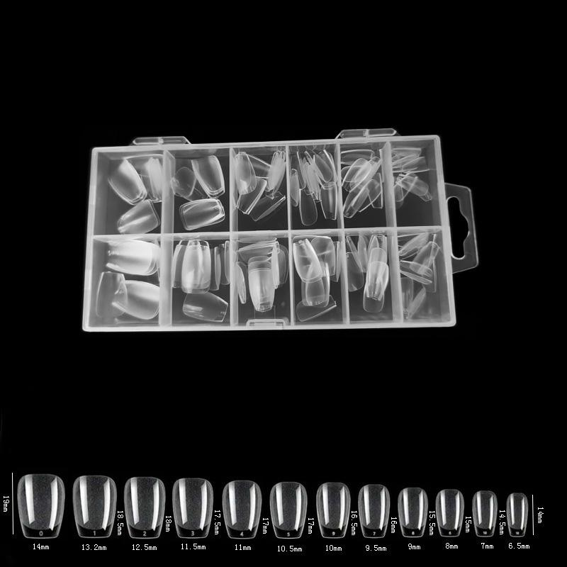 

Французские Накладные Гелевые Накладные Ногти Капсулы 120 Шт Полное Покрытие Накладные Ногти Стилет Миндаль Квадрат Гроб