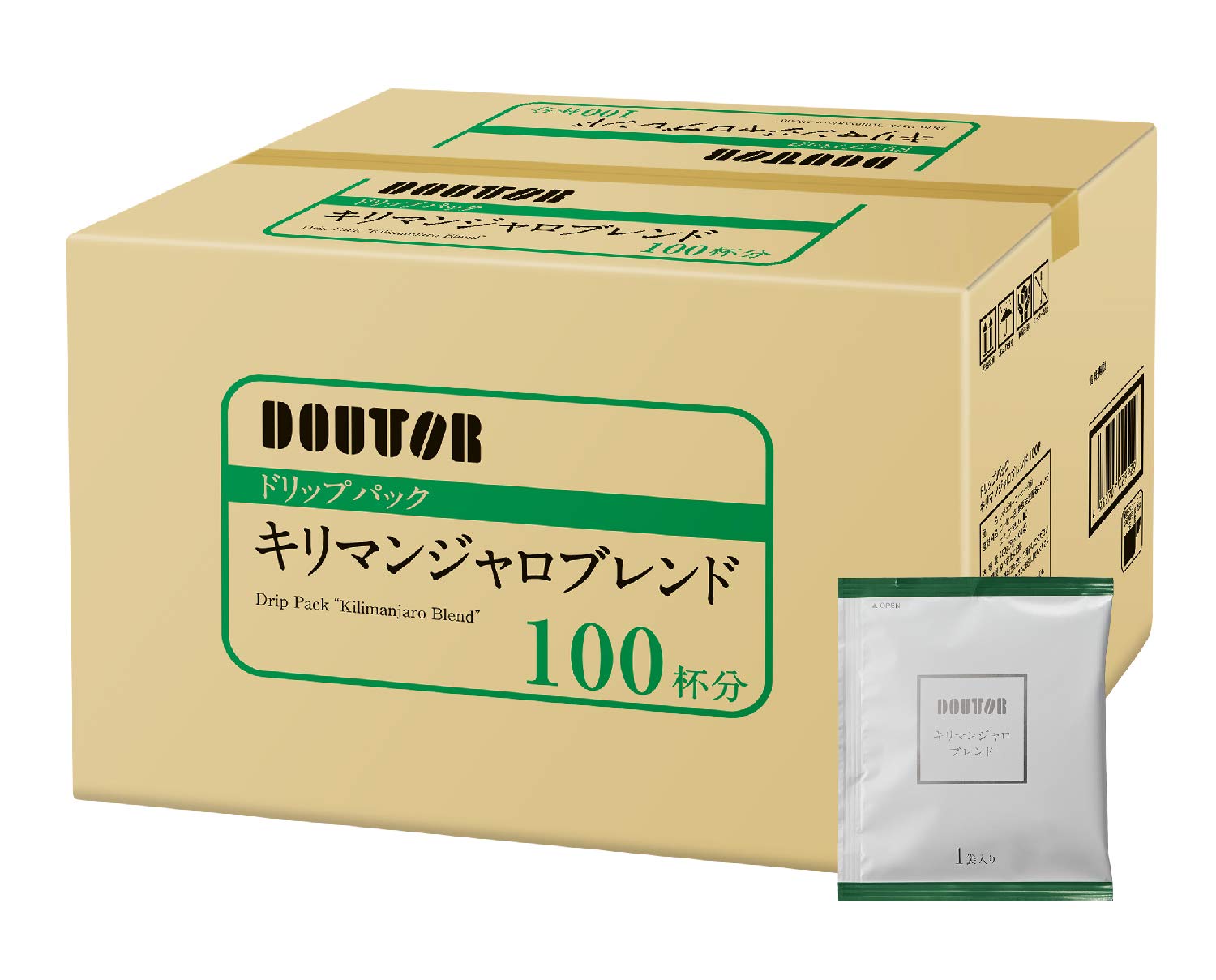 

Coffee Drip Pack Kilimanjaro Blend 100 Doutor Cups