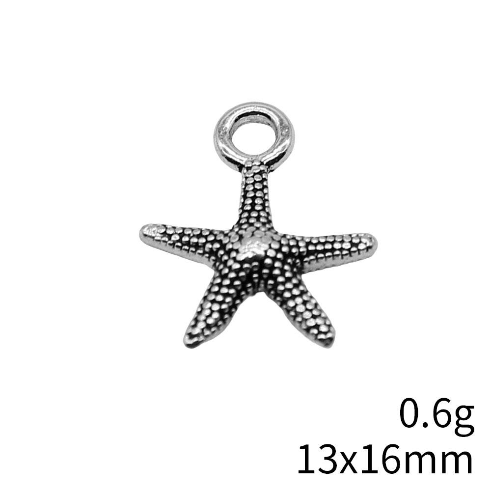 Seestern Meeres-Charms Kollektion Tier-Charms Für Strand-Thema DIY Armband Halskette Schmuckherstellung Zubehör Für