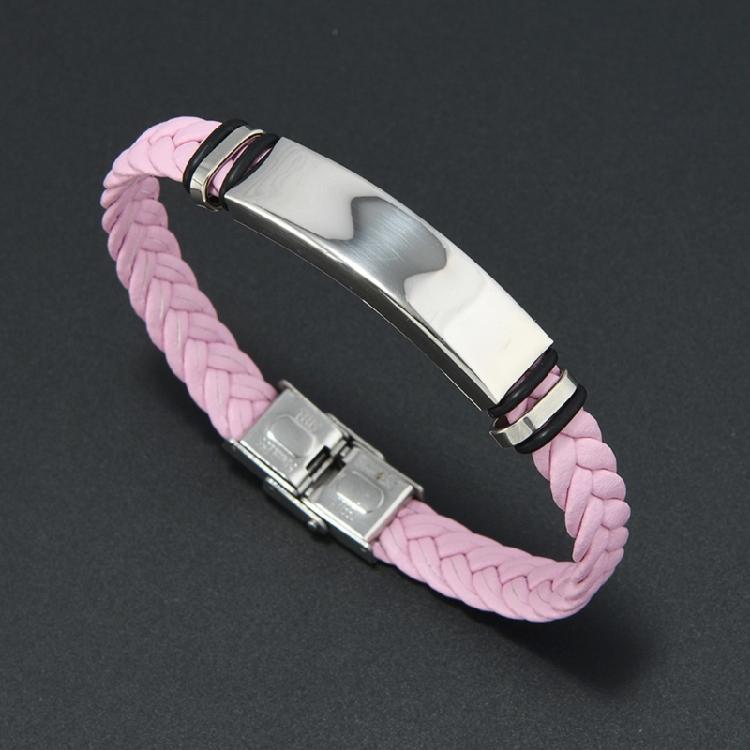 Fashionable Handmade Leather Cord Bracelet With Stainless Steel Hardware Slim Design Fits Most Wrists Great As Friendship Or Romance Gift