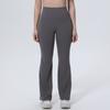 New solid color breathable high waist hip lift tight wide leg pants sports running fitness flared pants yoga clothes women