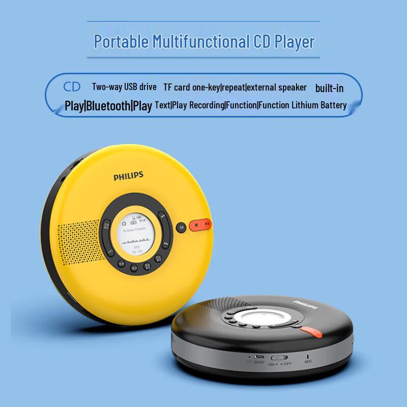 Philips Portable CD Player with Bluetooth Speaker