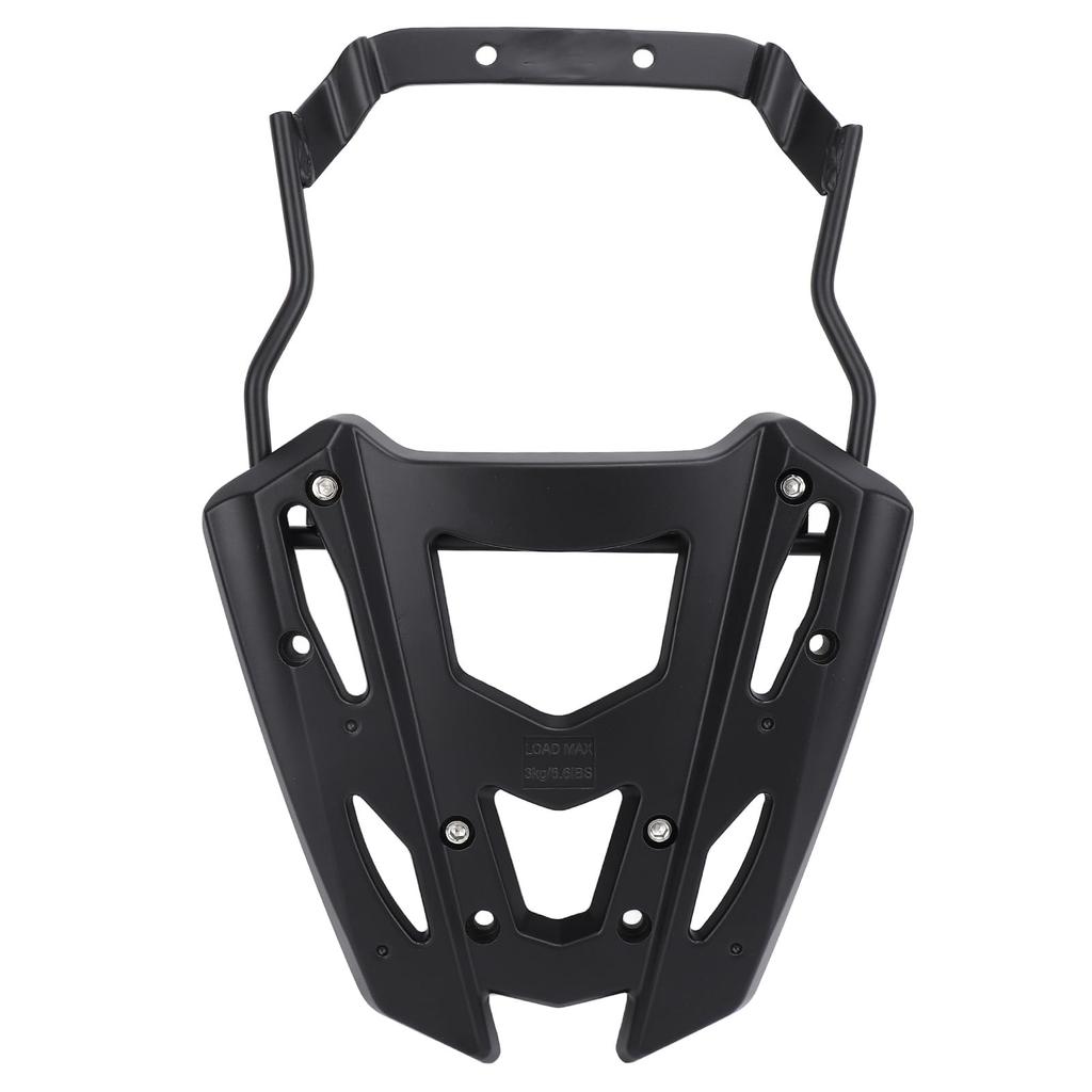 Motorcycle Tail Cargo Bracket Replacement for NVX155 Black Matte Finish with Polished Sandblasting for Extended Hollow Design for Extra Storage Space