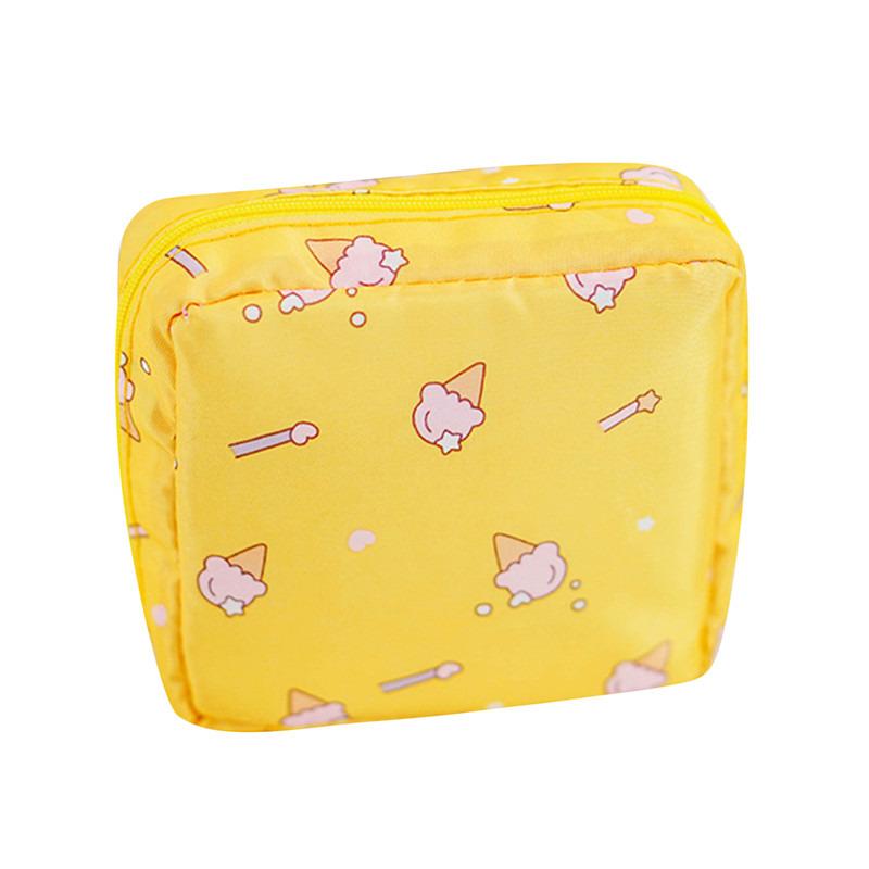 Women Small Cosmetic Bag Set Zipper Girls Mini Sanitary Napkins Makeup Lipstick Bags Travel Earphone Coin Organizer Pouch Bags