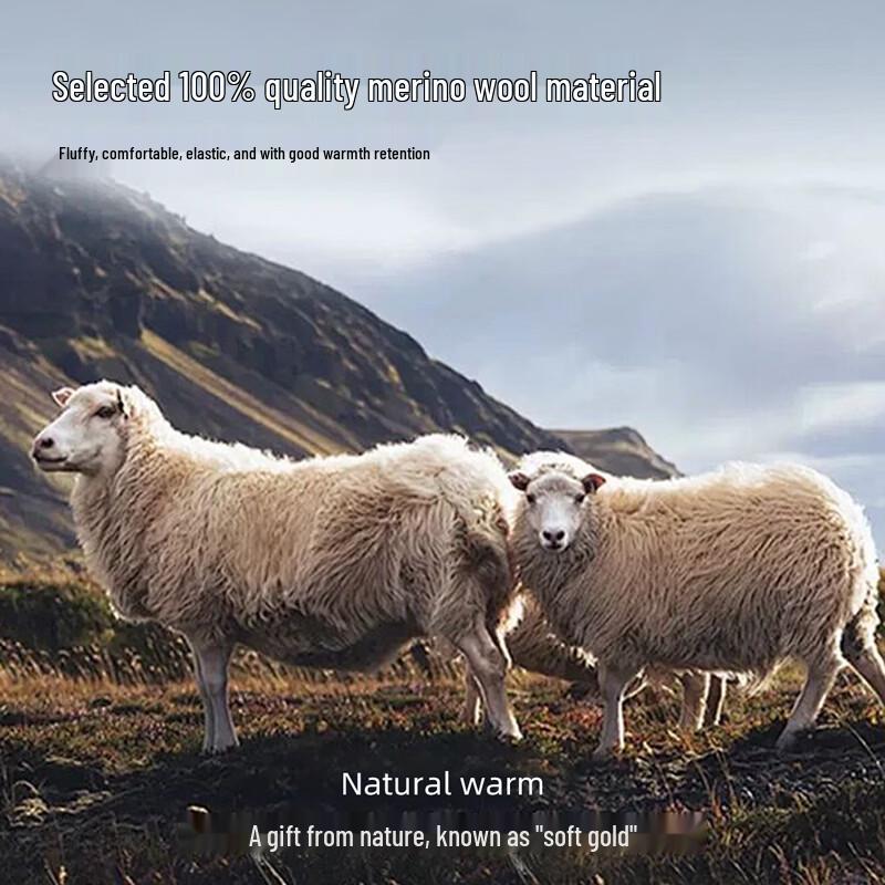 Mark Fairwhale Men's Thick Pure Wool Round Neck Sweater