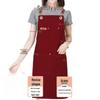 Waterproof & Oil-proof Canvas Kitchen Apron with Custom Logo
